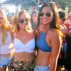 Made by Dawn Coral bikini top size M